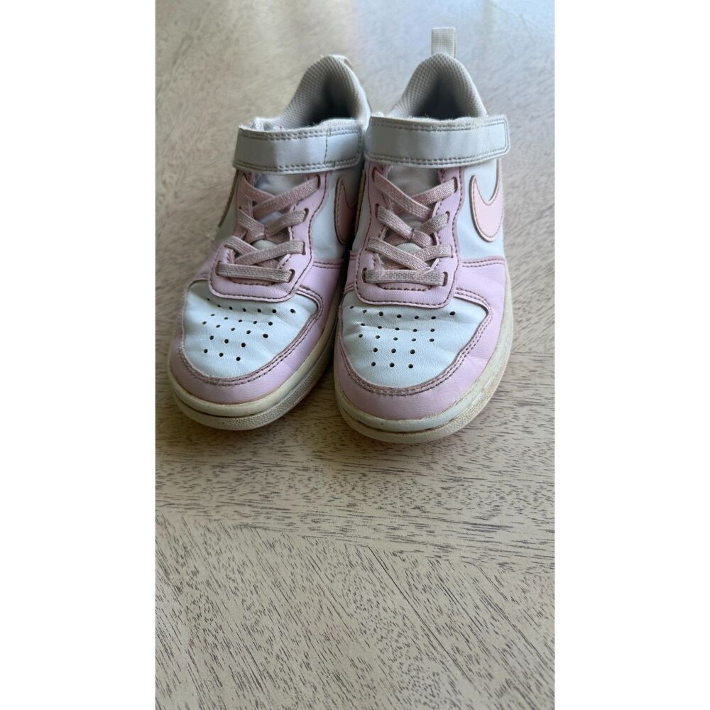 White & Pink Low Top Nike Tennis Shoes